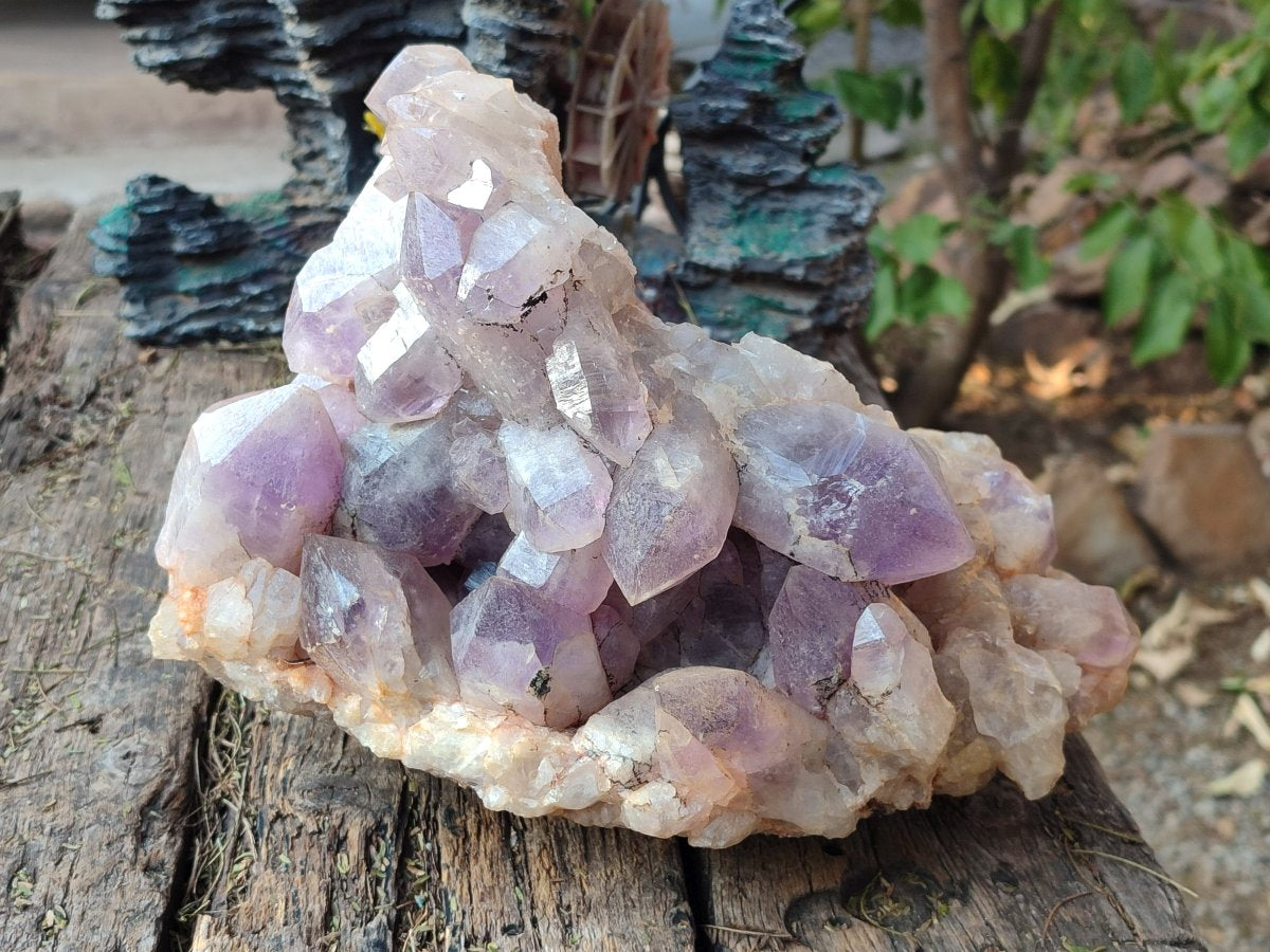Natural Large Jacaranda Amethyst Crystal Cluster x 1 From Mumbwa, Zambia - Toprock Gemstones and Minerals 