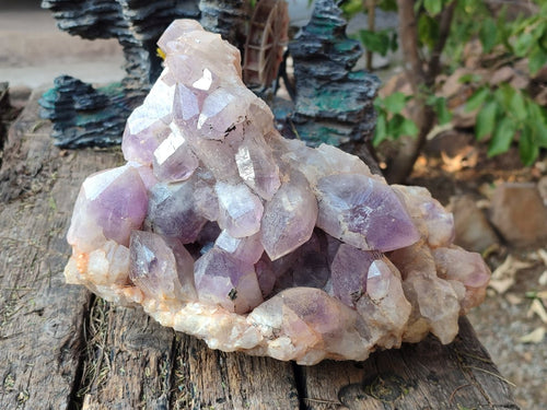 Natural Large Jacaranda Amethyst Crystal Cluster x 1 From Mumbwa, Zambia - Toprock Gemstones and Minerals 
