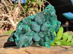 Natural Silky Malachite Specimens x 4 From Kasompe, Congo - Toprock Gemstones and Minerals 