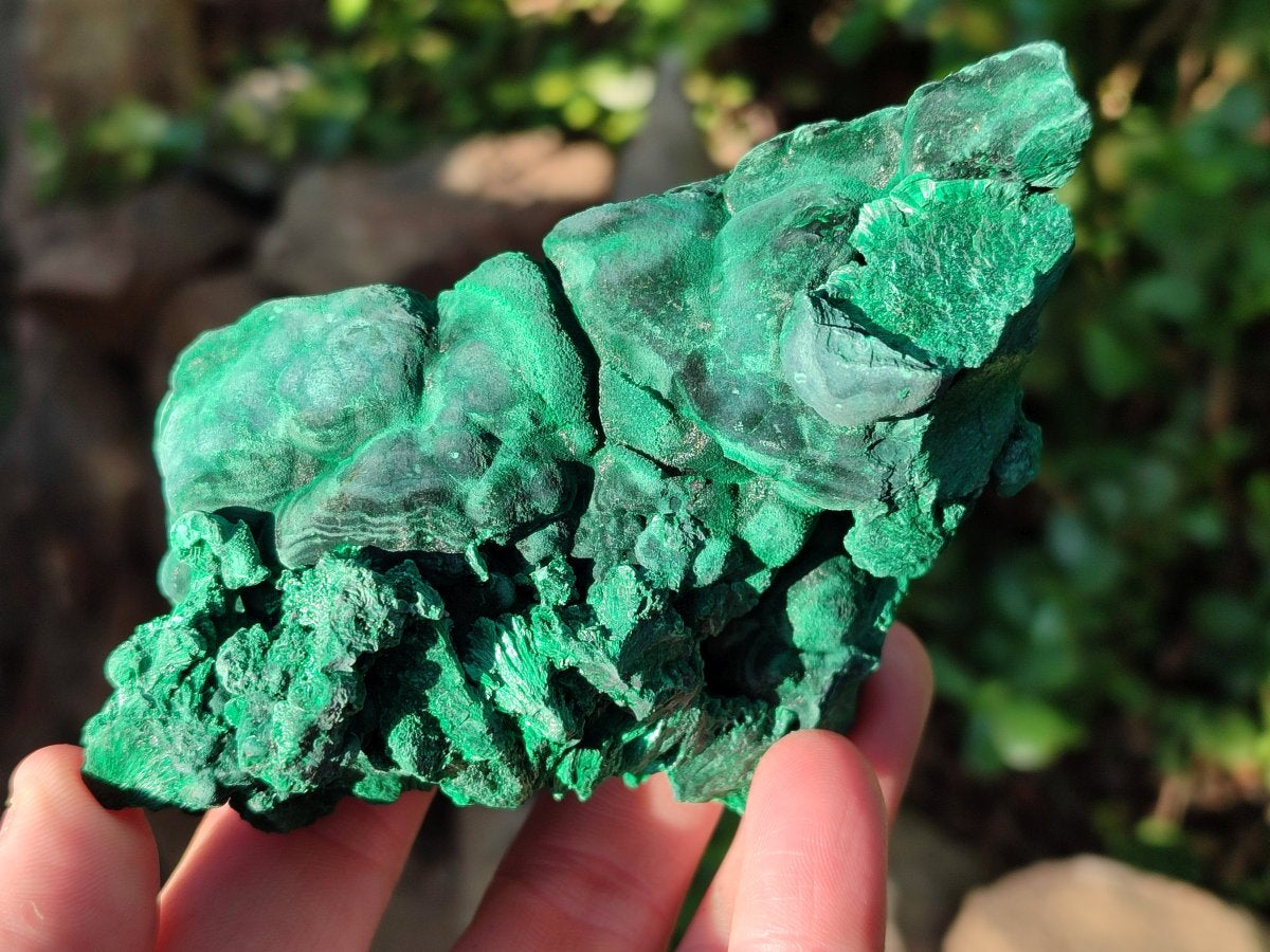 Natural Silky Malachite Specimens x 4 From Kasompe, Congo - Toprock Gemstones and Minerals 