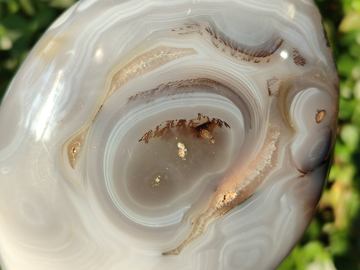 Polished Banded Agate Standing Display Pieces x 2 From Madagascar - Toprock Gemstones and Minerals 