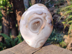 Polished Banded Agate Standing Display Pieces x 2 From Madagascar - Toprock Gemstones and Minerals 