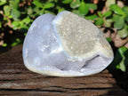 Polished Blue Lace Agate Standing Display Pieces x 6 From Nsanje, Malawi - Toprock Gemstones and Minerals 