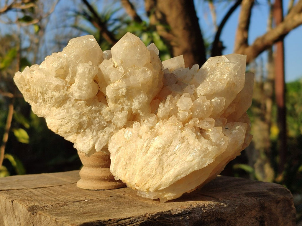 Natural Large Cascading "Anananas" Candle Quartz Cluster x 1 From Antsirabe, Madagascar - Toprock Gemstones and Minerals 