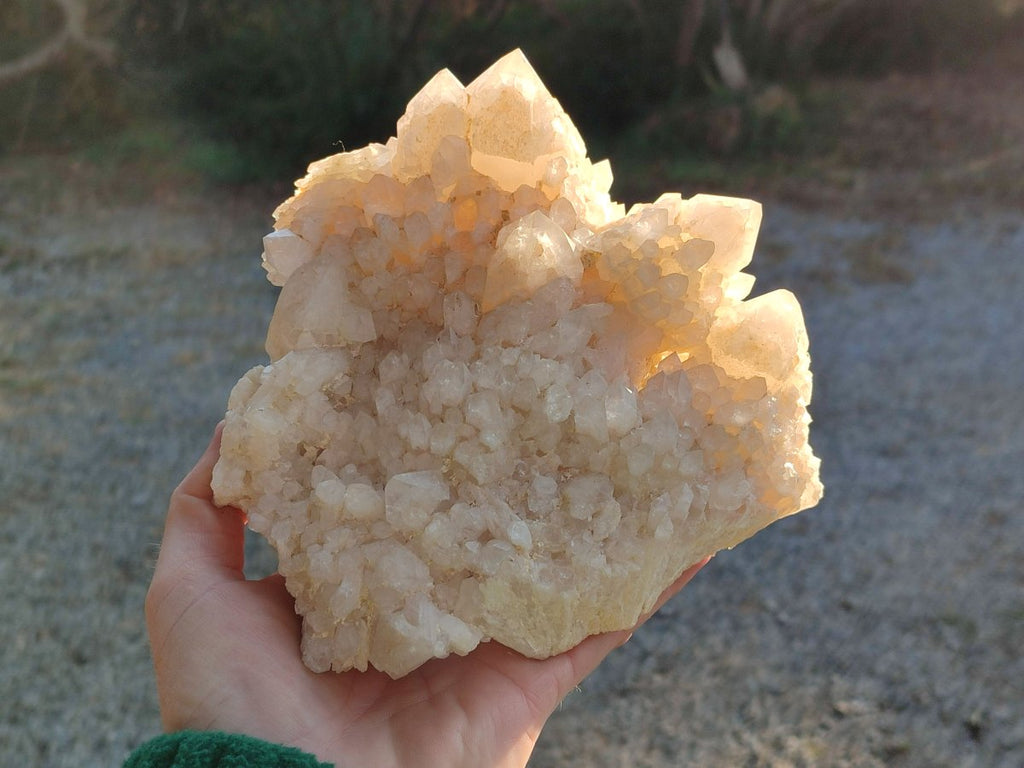 Natural Large Cascading "Anananas" Candle Quartz Cluster x 1 From Antsirabe, Madagascar - Toprock Gemstones and Minerals 