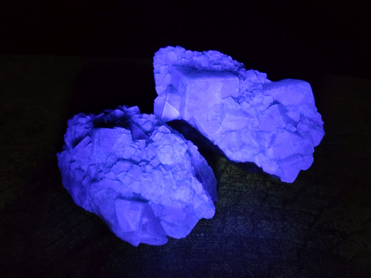 Natural Green Cubic Fluorite Specimens x 6 From Mandrosonoro, Madagascar - Toprock Gemstones and Minerals 