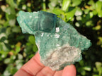 Natural Green Cubic Fluorite Specimens x 6 From Mandrosonoro, Madagascar - Toprock Gemstones and Minerals 