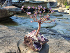 Hand Made Chiredzi Amethyst Wire Wrap Tree x 1 From South Africa - Toprock Gemstones and Minerals 