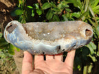 Polished Crystal Centred Agate Geodes x 3 From Maintirano, Madagascar - Toprock Gemstones and Minerals 