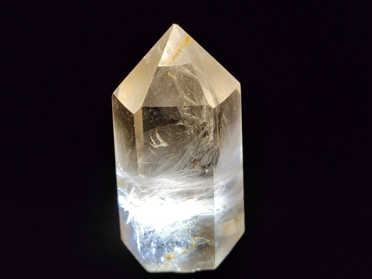 Polished Smokey Window Quartz Crystals x 6 From Madagascar - Toprock Gemstones and Minerals 