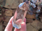 Polished Smokey Window Quartz Crystals x 6 From Madagascar - Toprock Gemstones and Minerals 
