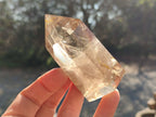 Polished Smokey Window Quartz Crystals x 6 From Madagascar - Toprock Gemstones and Minerals 