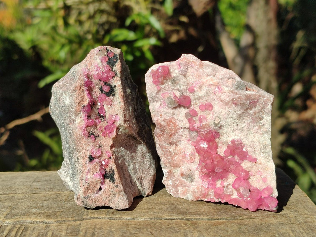 Natural Spherocobaltite Specimens x 4 From Musonoi Mine, Congo - Toprock Gemstones and Minerals 