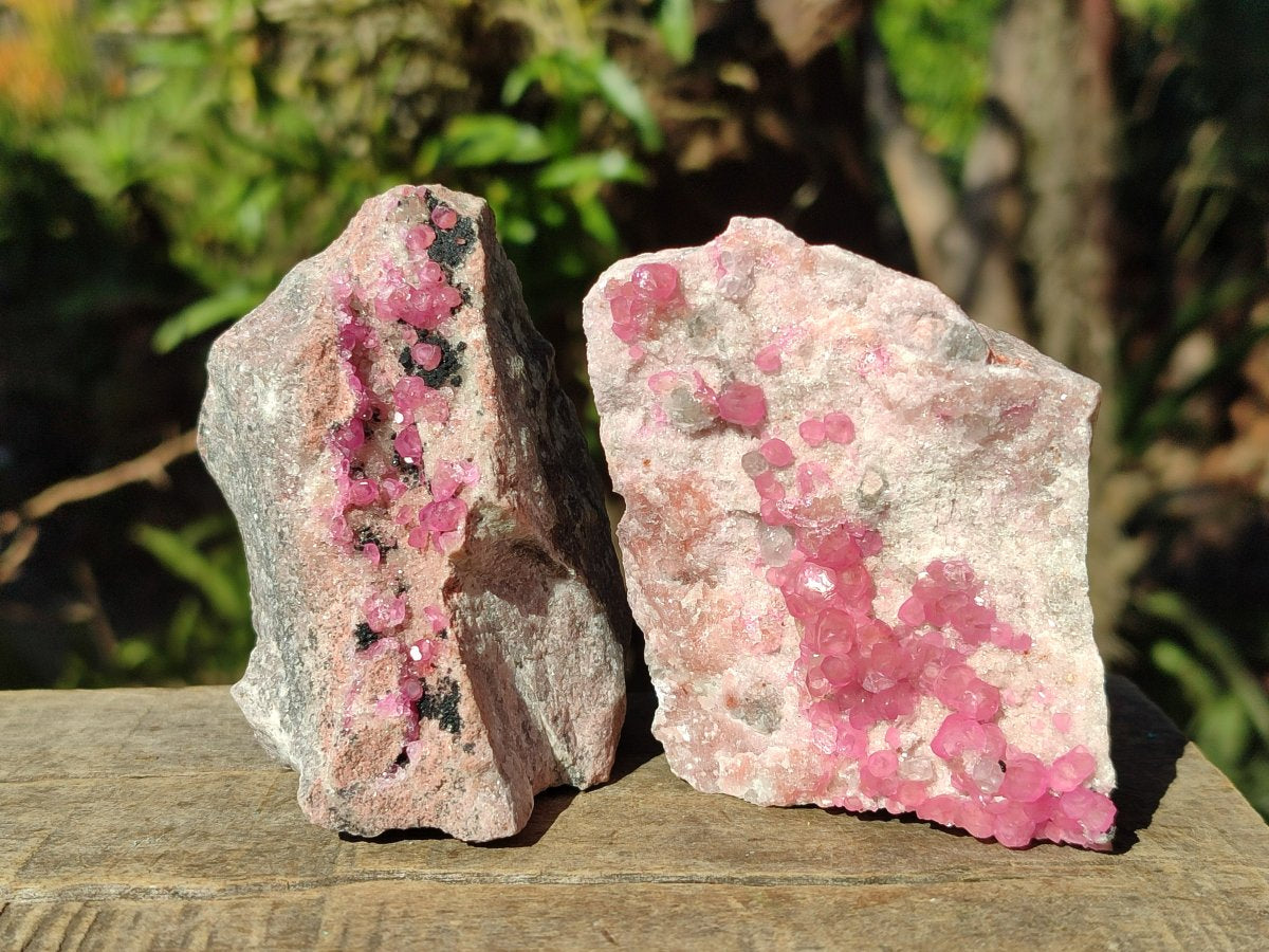 Natural Spherocobaltite Specimens x 4 From Musonoi Mine, Congo - Toprock Gemstones and Minerals 