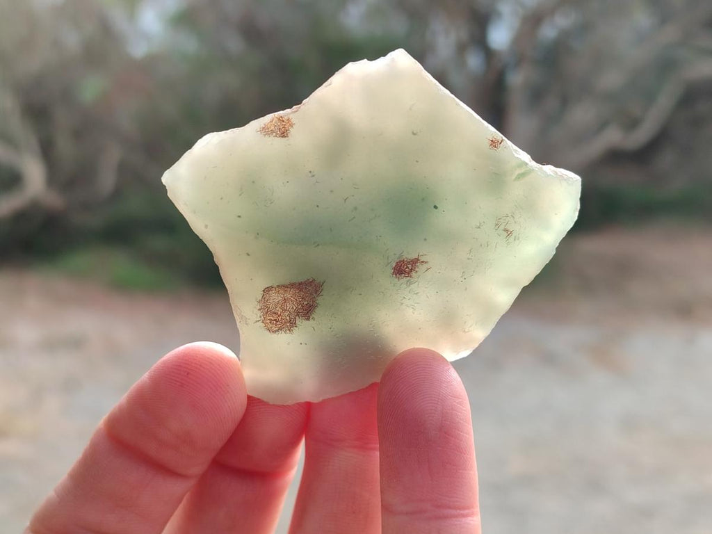 Polished on One Side Mtorolite Chrysoprase Slices x 35 From Mutorashanga, Zimbabwe - Toprock Gemstones and Minerals 
