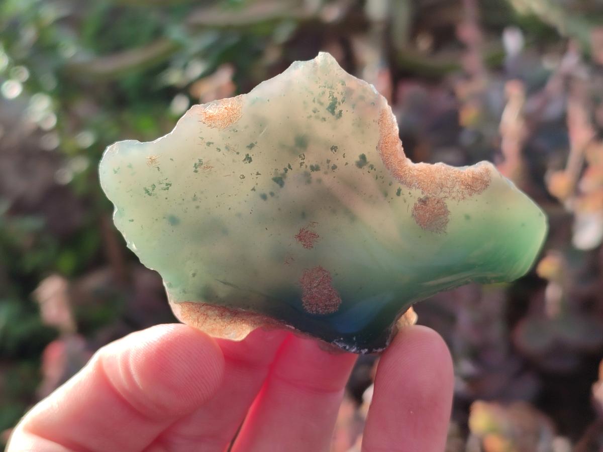 Polished on One Side Mtorolite Chrysoprase Slices x 35 From Mutorashanga, Zimbabwe - Toprock Gemstones and Minerals 