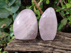 Polished Gemmy Rose Quartz Standing Display Pieces x 19 From Zimbabwe - Toprock Gemstones and Minerals 