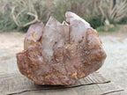 Natural Red Hematoid Phantom Quartz Crystal Clusters x 3 From Karoi, Zimbabwe - Toprock Gemstones and Minerals 