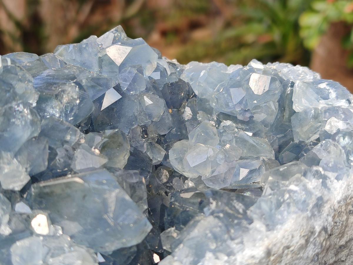 Natural Large Blue Celestite Specimen x 1 From Sakoany, Madagascar - Toprock Gemstones and Minerals 