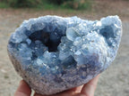 Natural Large Blue Celestite Specimen x 1 From Sakoany, Madagascar - Toprock Gemstones and Minerals 