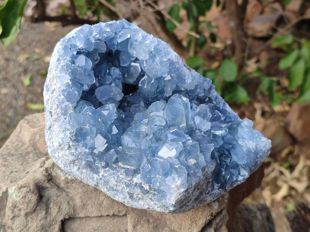 Natural Large Blue Celestite Specimen x 1 From Sakoany, Madagascar - Toprock Gemstones and Minerals 