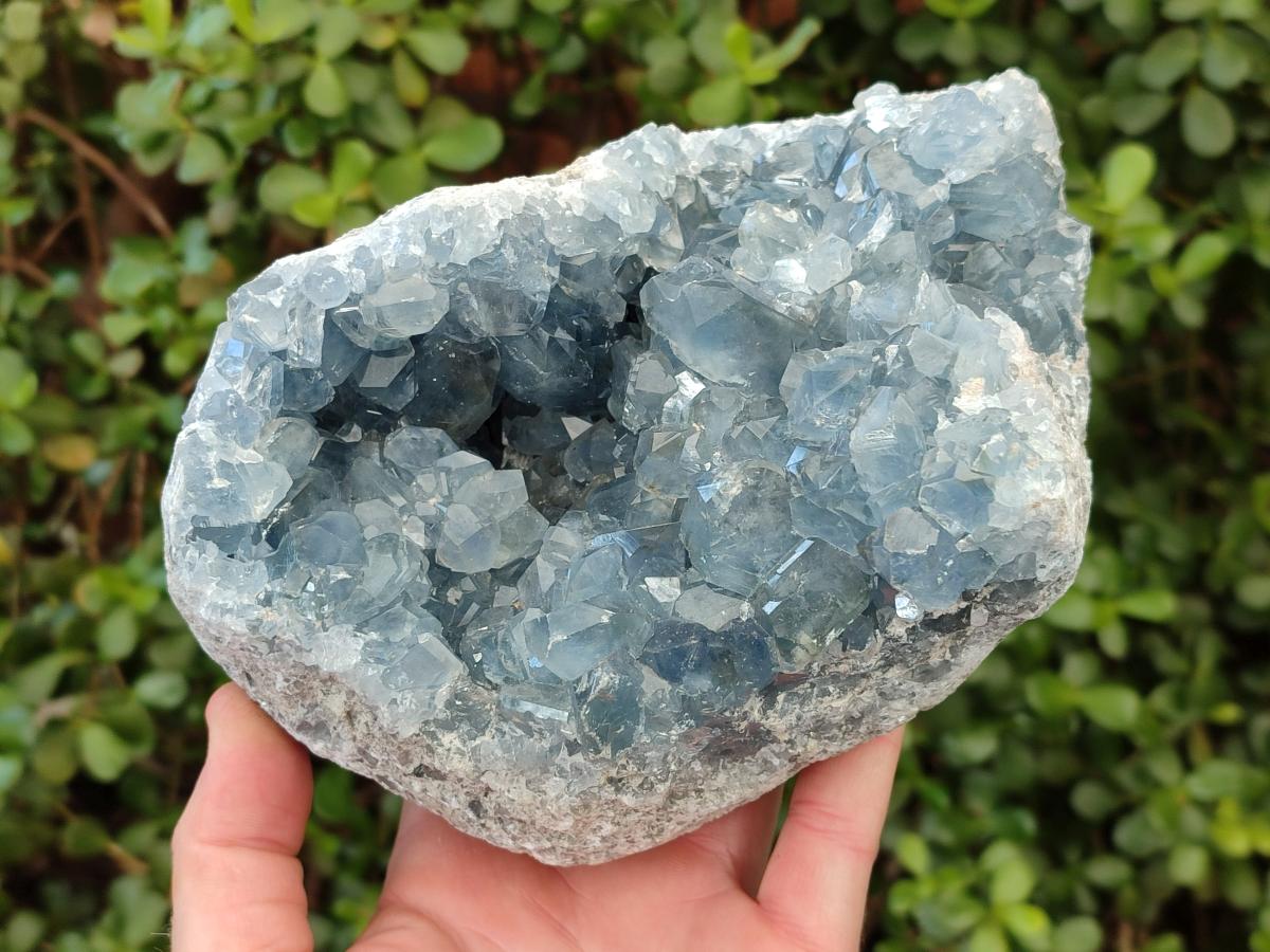 Natural Large Blue Celestite Specimen x 1 From Sakoany, Madagascar - Toprock Gemstones and Minerals 