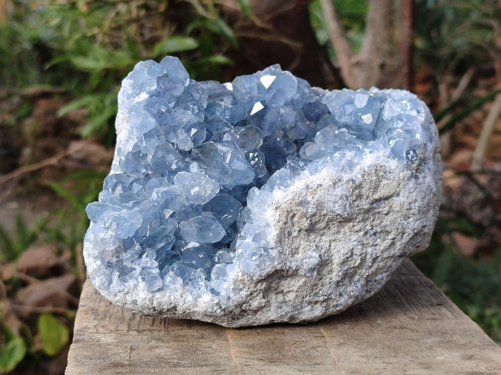 Natural Large Blue Celestite Specimen x 1 From Sakoany, Madagascar - Toprock Gemstones and Minerals 