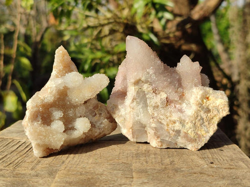Natural Spirit Quartz Clusters x 6 From Boekenhouthoek, South Africa - Toprock Gemstones and Minerals 