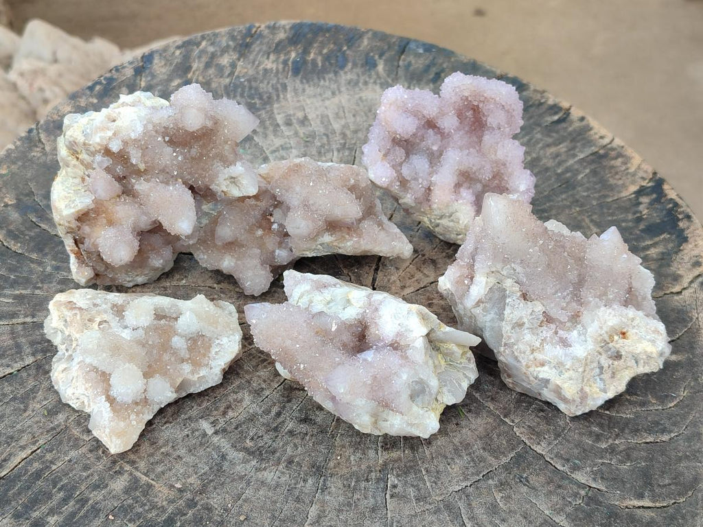 Natural Spirit Quartz Clusters x 6 From Boekenhouthoek, South Africa - Toprock Gemstones and Minerals 