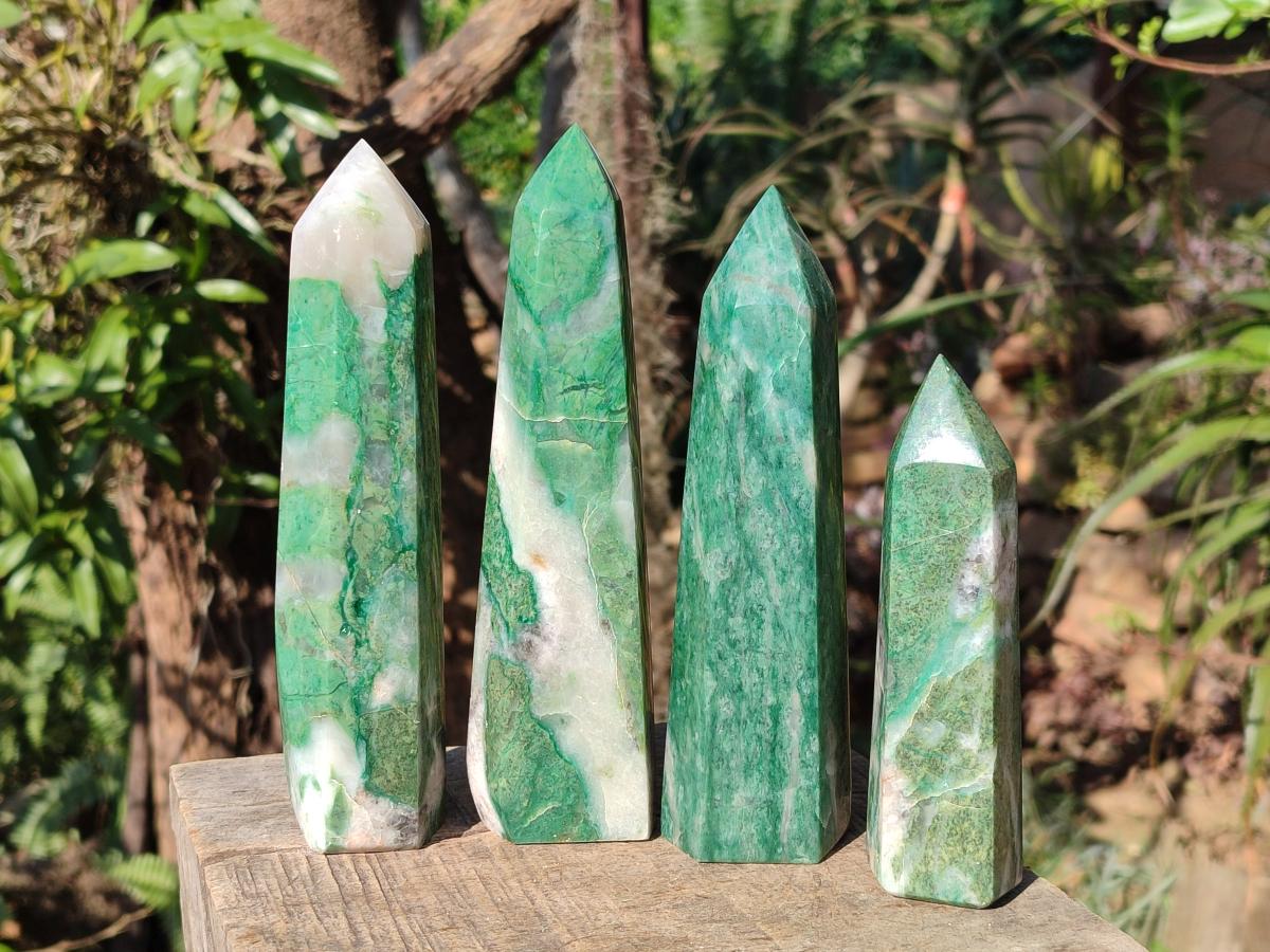 Polished Buddstone Display Crystals x 4 From Swaziland - Toprock Gemstones and Minerals 