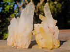 Natural Malagasy Quartz Clusters x 13 From Madagascar