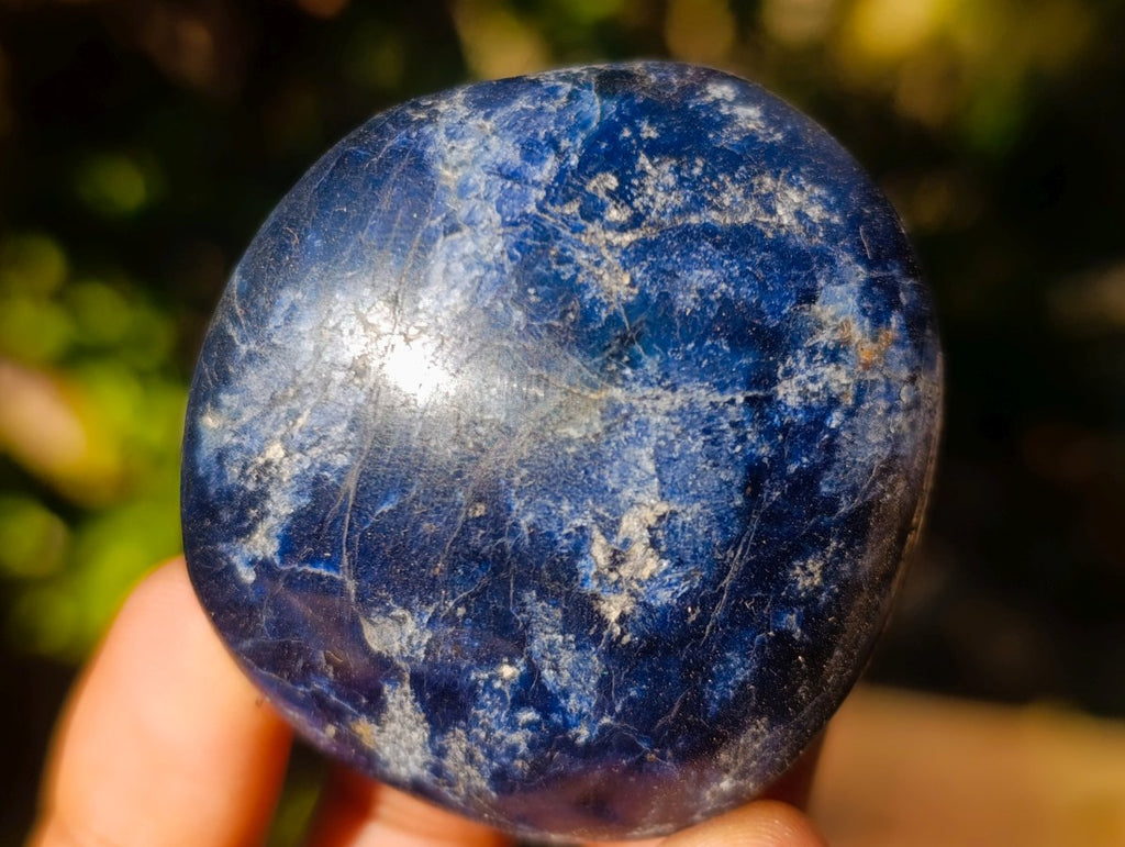 Polished Rare Dumortierite Galets x 24 From Madagascar