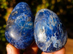 Polished Rare Dumortierite Galets x 24 From Madagascar