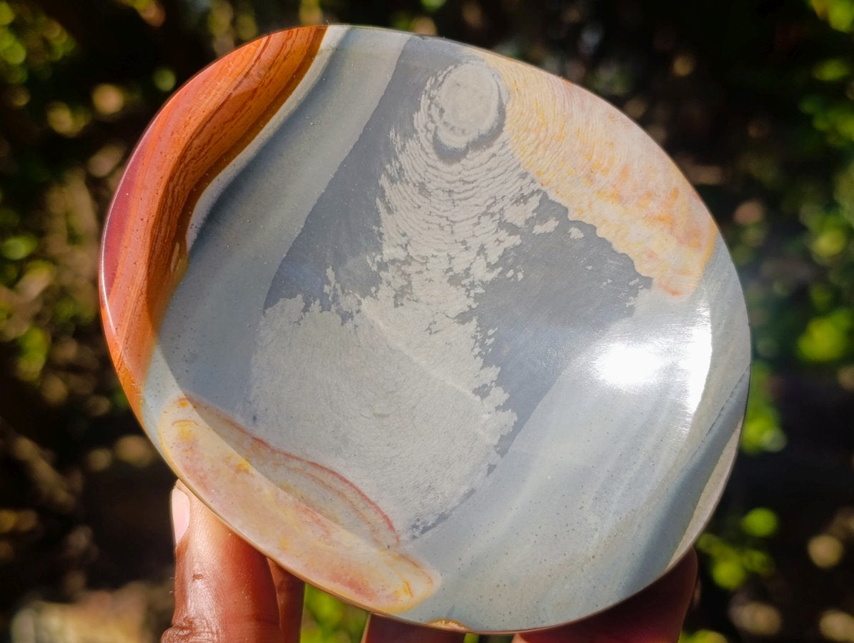 Polished Polychrome Jasper Bowls x 2 From NW Coast, Madagascar