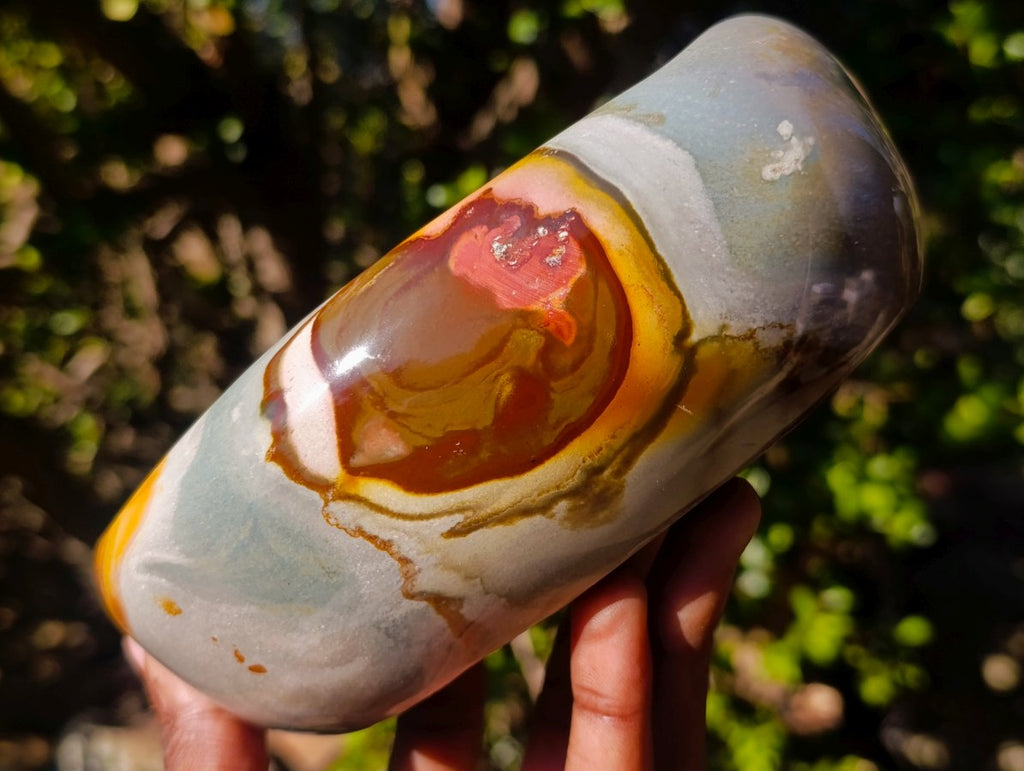 Polished Polychrome Jasper Bowls x 2 From NW Coast, Madagascar