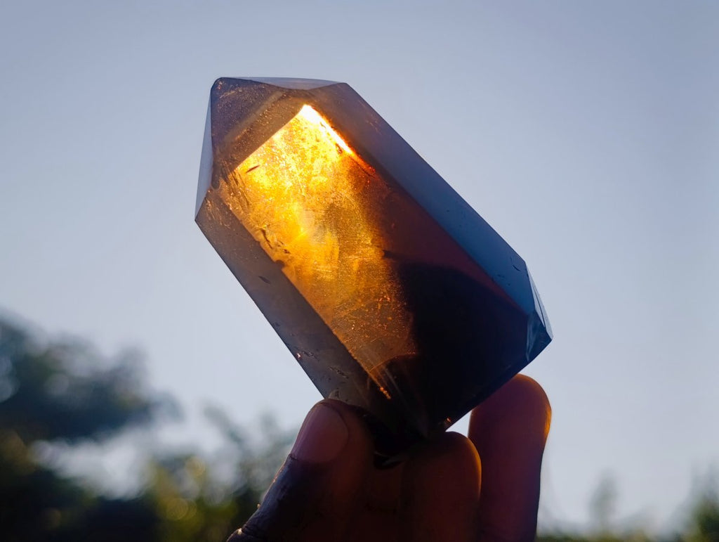 Polished Smokey Quartz Display Crystals x 6 From Madagascar