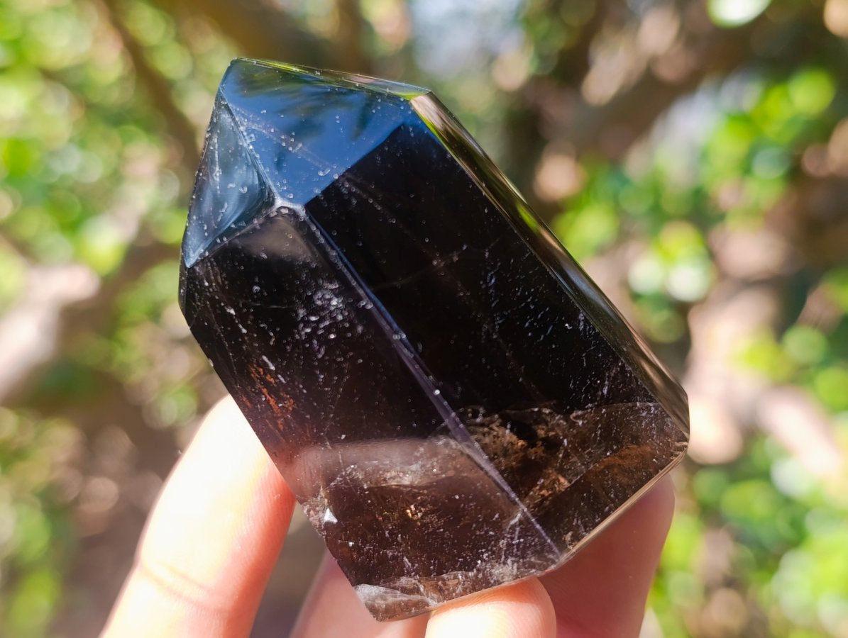 Polished Smokey Quartz Display Crystals x 6 From Madagascar