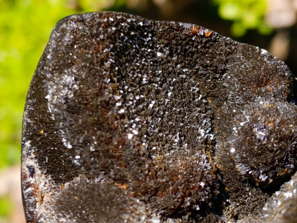 Polished and Natural Septerye Sauvage "Dragons Egg" Geodes x 2 From Mahajanga, Madagascar