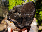 Polished and Natural Septerye Sauvage "Dragons Egg" Geodes x 2 From Mahajanga, Madagascar