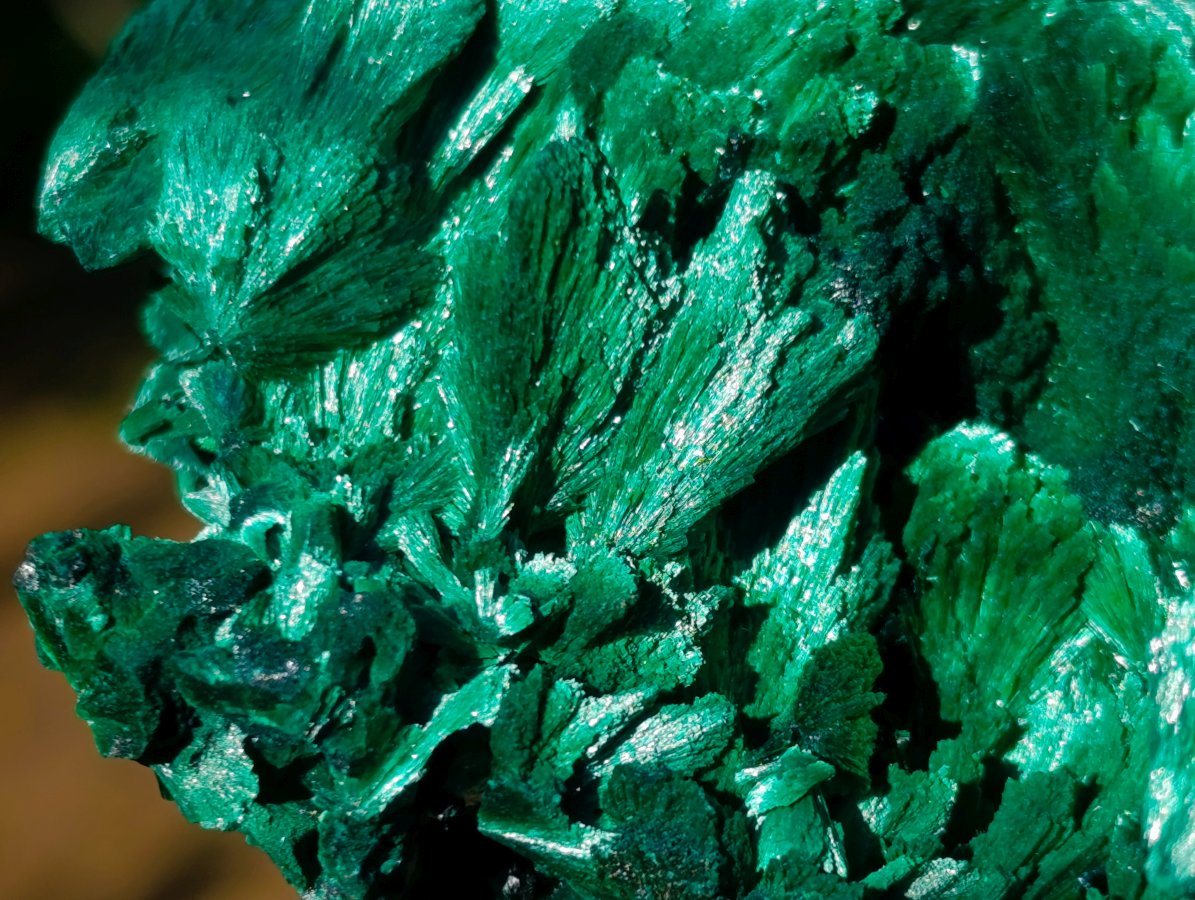 Natural Silky Malachite Specimens x 5 From Kasompe, Congo