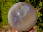 Polished Large Agate Spheres x 2 From Maintirano, Madagascar