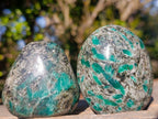 Polished Emerald Mica 'Mutokolite' Free Forms x 6 From Mutoko, Zimbabwe