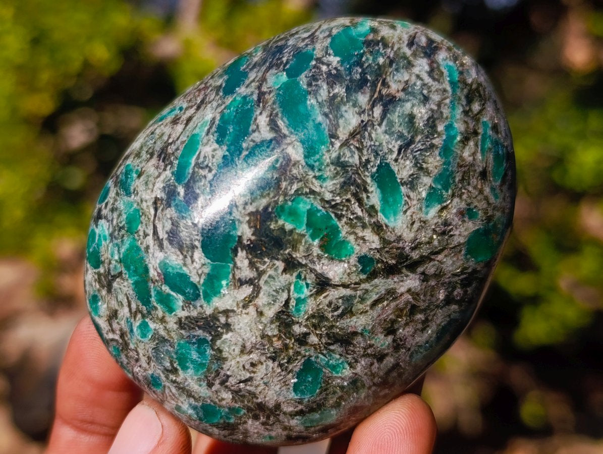 Polished Emerald Mica 'Mutokolite' Free Forms x 6 From Mutoko, Zimbabwe