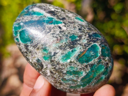 Polished Emerald Mica 'Mutokolite' Free Forms x 6 From Mutoko, Zimbabwe