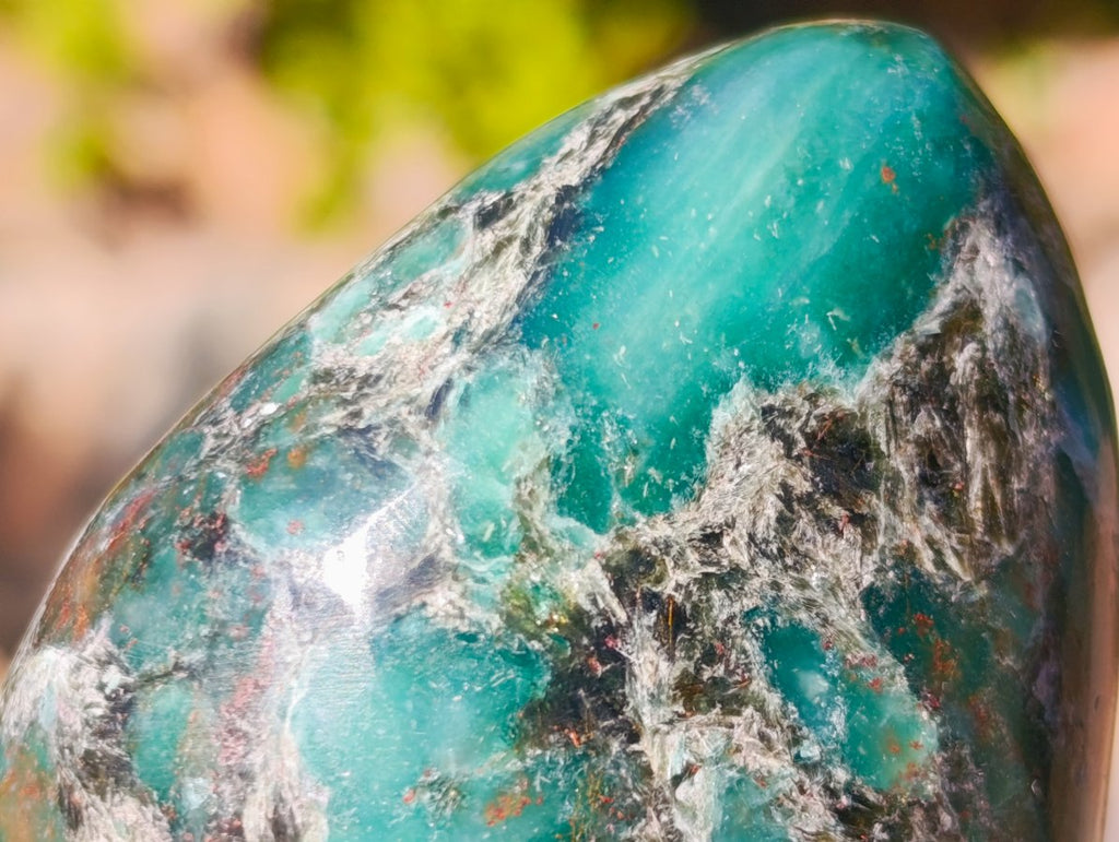 Polished Emerald Mica 'Mutokolite' Free Forms x 6 From Mutoko, Zimbabwe
