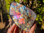 Polished Labradorite Standing Display Pieces x 3 From Madagascar