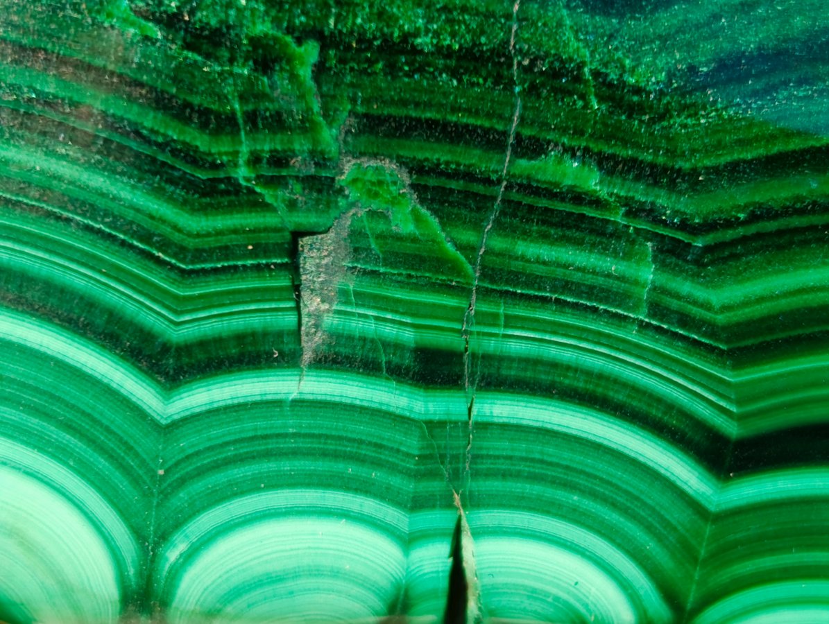 Polished Large Flower Banded Malachite Free Form x 1 From Congo - Toprock Gemstones and Minerals 