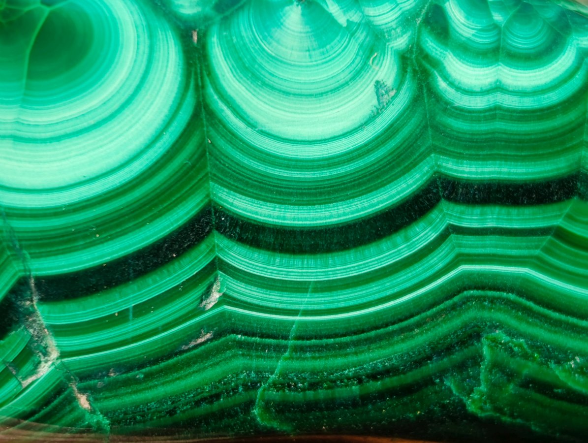 Polished Large Flower Banded Malachite Free Form x 1 From Congo - Toprock Gemstones and Minerals 