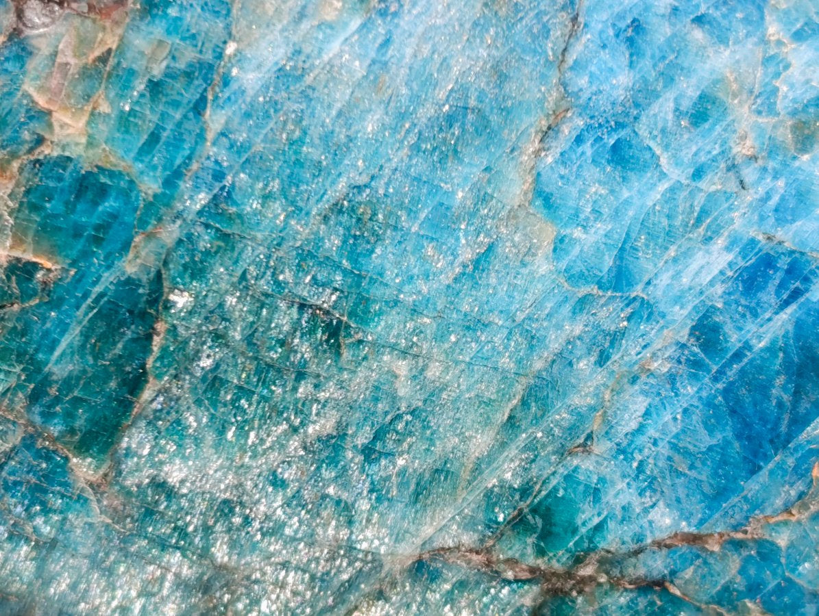 Polished Blue Apatite Standing Display Pieces x 3 From Betroka, Madagascar