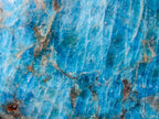 Polished Blue Apatite Standing Display Pieces x 3 From Betroka, Madagascar